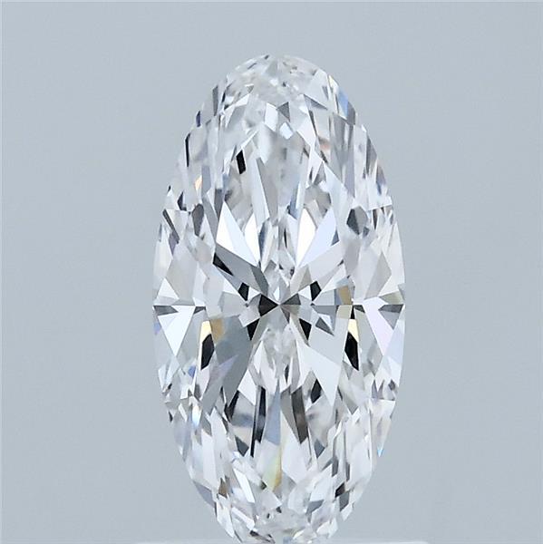1.02 Carat Oval Lab Grown Diamond, Excellent Polish, D Color, VVS2 Clarity