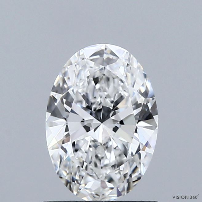 1.03 Carat Oval Lab Grown Diamond, Excellent Polish, D Color, VVS1 Clarity