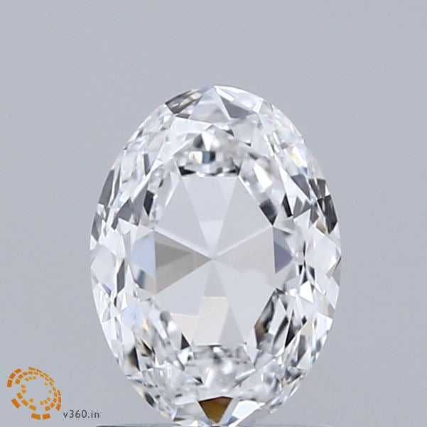 1.04 Carat Oval Lab Grown Diamond, Excellent Polish, D Color, VVS2 Clarity