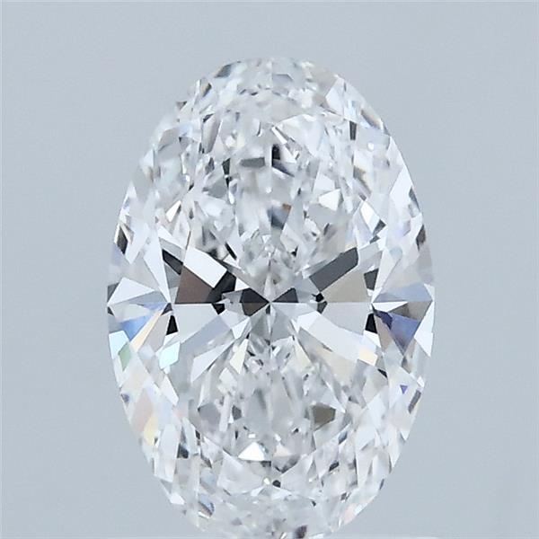 1.06 Carat Oval Lab Grown Diamond, Excellent Polish, D Color, VVS1 Clarity