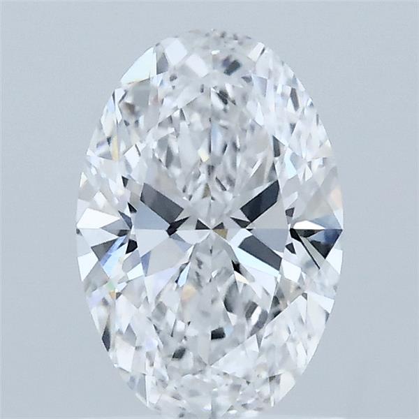 1.07 Carat Oval Lab Grown Diamond, Excellent Polish, D Color, VVS1 Clarity