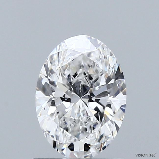 1.07 Carat Oval Lab Grown Diamond, Excellent Polish, E Color, VVS2 Clarity