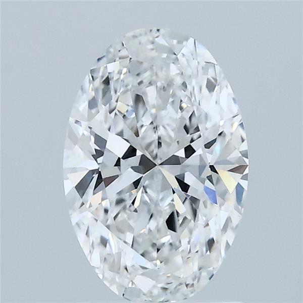 1.08 Carat Oval Lab Grown Diamond, Very Good Polish, D Color, VVS2 Clarity