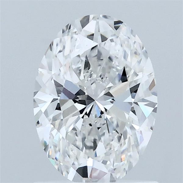 1.09 Carat Oval Lab Grown Diamond, Excellent Polish, D Color, VVS2 Clarity