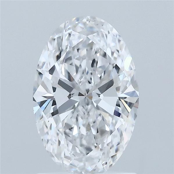 1.39 Carat Oval Lab Grown Diamond, Excellent Polish, D Color, VVS2 Clarity