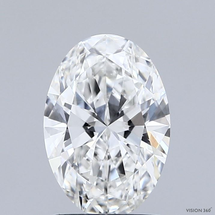 1.41 Carat Oval Lab Grown Diamond, Excellent Polish, F Color, VVS1 Clarity