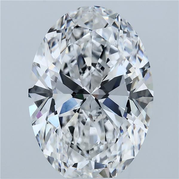 14.17 Carat Oval Lab Grown Diamond, Excellent Polish, E Color, VVS2 Clarity