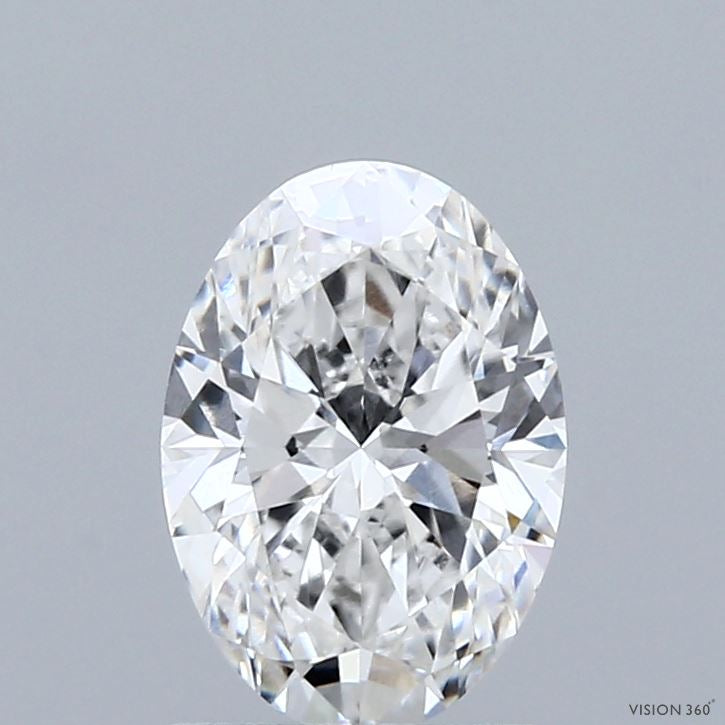 1.50 Carat Oval Lab Grown Diamond, Very Good Polish, E Color, VVS2 Clarity