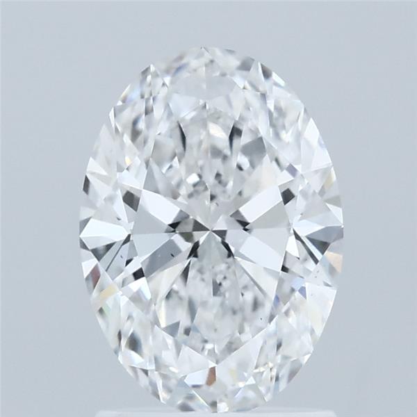 1.51 Carat Oval Lab Grown Diamond, Excellent Polish, D Color, VS2 Clarity