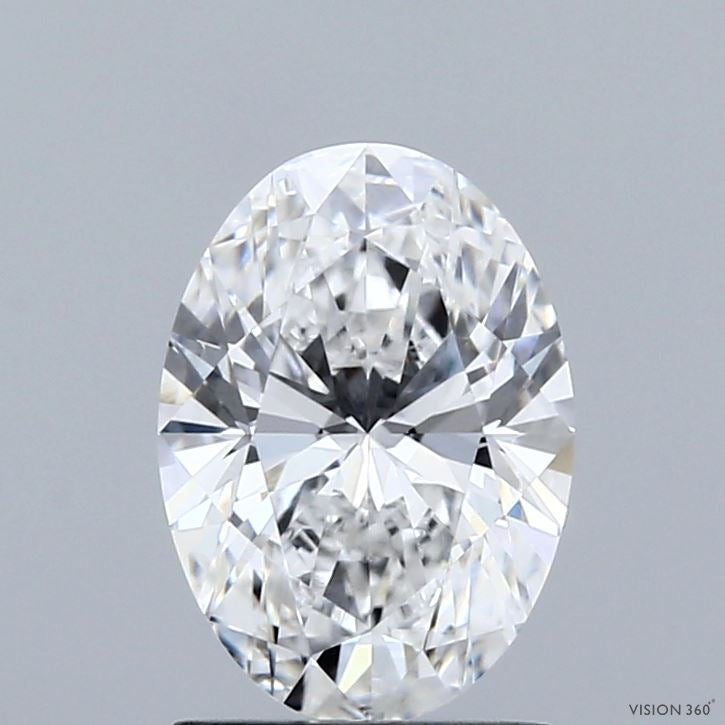 1.54 Carat Oval Lab Grown Diamond, Excellent Polish, D Color, VVS1 Clarity