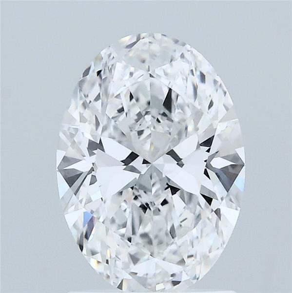1.54 Carat Oval Lab Grown Diamond, Excellent Polish, D Color, VVS2 Clarity