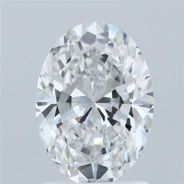 1.54 Carat Oval Lab Grown Diamond, Excellent Polish, E Color, VS2 Clarity