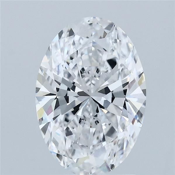 1.55 Carat Oval Lab Grown Diamond, Excellent Polish, D Color, VVS2 Clarity