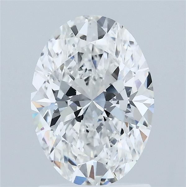 1.56 Carat Oval Lab Grown Diamond, Excellent Polish, E Color, VVS1 Clarity