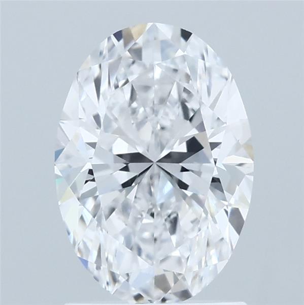1.59 Carat Oval Lab Grown Diamond, Excellent Polish, D Color, VVS2 Clarity