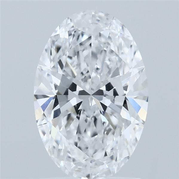 1.61 Carat Oval Lab Grown Diamond, Excellent Polish, D Color, VVS2 Clarity
