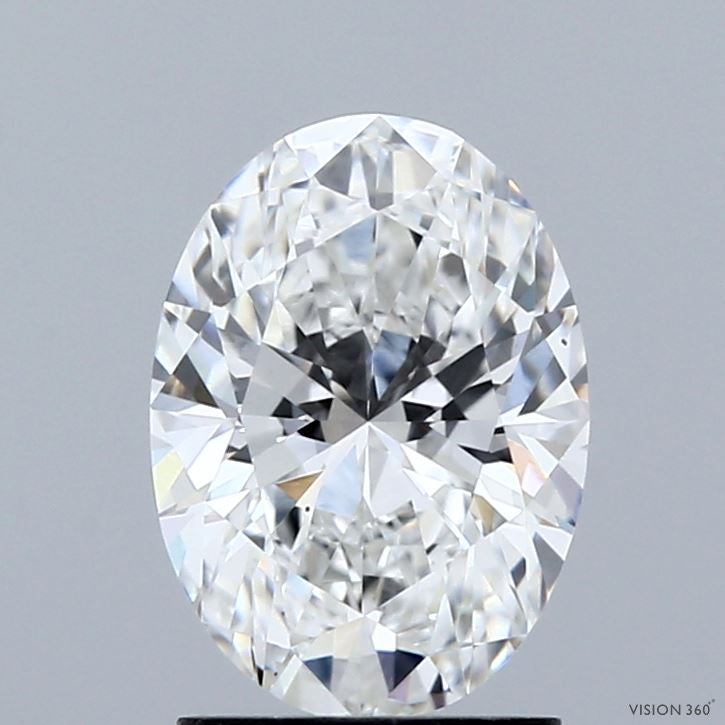 1.81 Carat Oval Lab Grown Diamond, Excellent Polish, E Color, VS1 Clarity