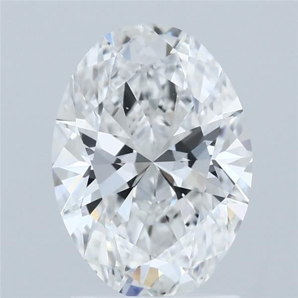 1.82 Carat Oval Lab Grown Diamond, Excellent Polish, E Color, VVS1 Clarity
