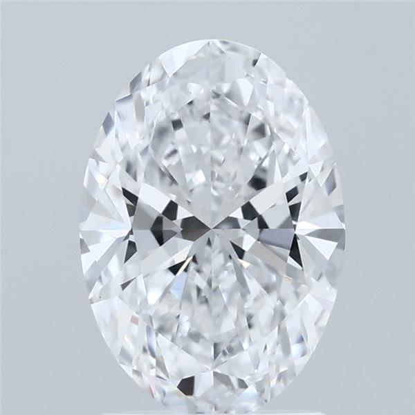 1.84 Carat Oval Lab Grown Diamond, Excellent Polish, D Color, VS1 Clarity