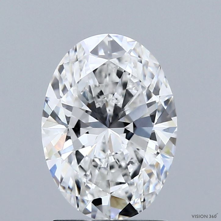 1.84 Carat Oval Lab Grown Diamond, Excellent Polish, E Color, VS1 Clarity