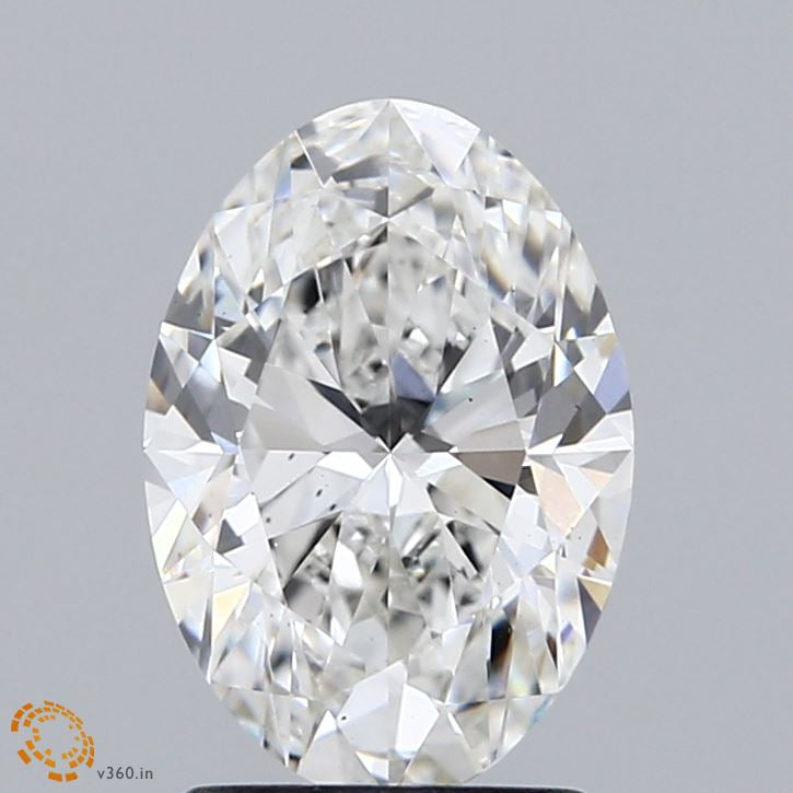 1.84 Carat Oval Lab Grown Diamond, Excellent Polish, F Color, VS2 Clarity