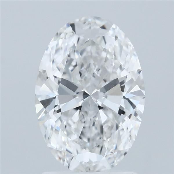 1.87 Carat Oval Lab Grown Diamond, Excellent Polish, D Color, VVS1 Clarity