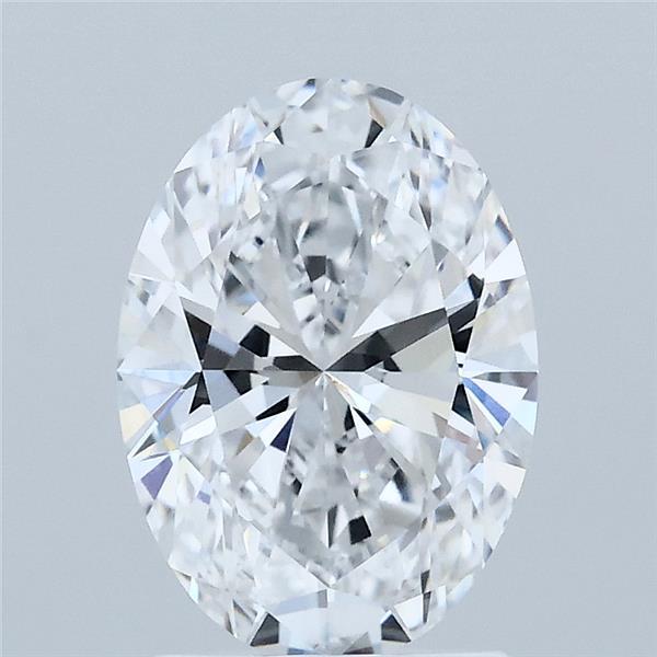 1.88 Carat Oval Lab Grown Diamond, Excellent Polish, D Color, VVS1 Clarity