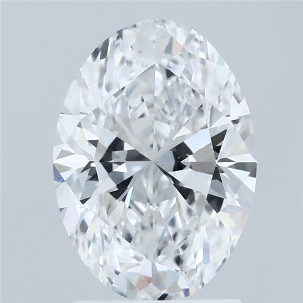 1.93 Carat Oval Lab Grown Diamond, Excellent Polish, D Color, VS1 Clarity