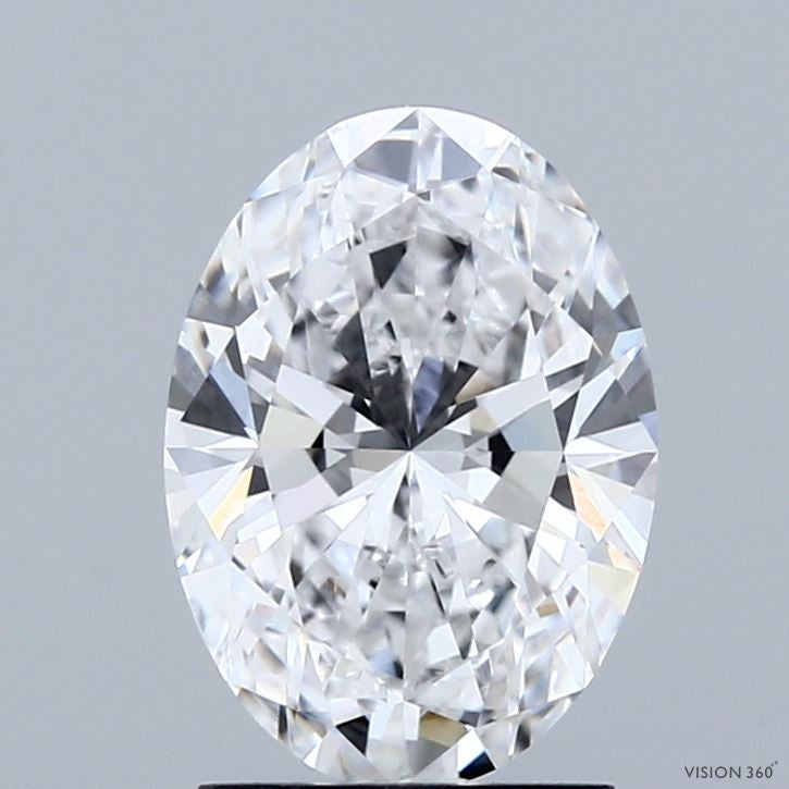 1.94 Carat Oval Lab Grown Diamond, Excellent Polish, D Color, VVS2 Clarity