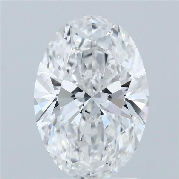 2.04 Carat Oval Lab Grown Diamond, Excellent Polish, E Color, VVS1 Clarity