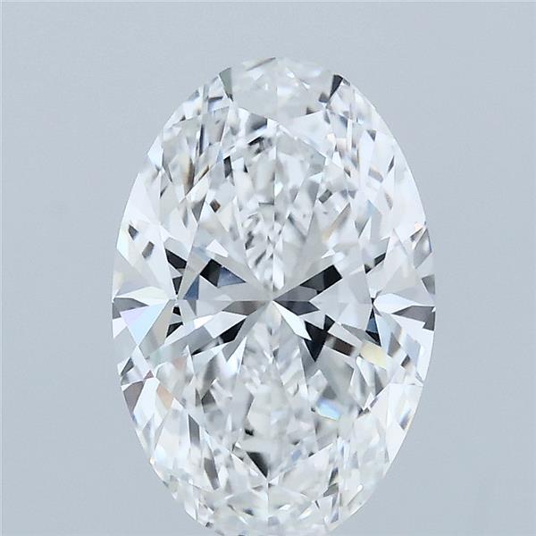 2.05 Carat Oval Lab Grown Diamond, Excellent Polish, D Color, VVS2 Clarity