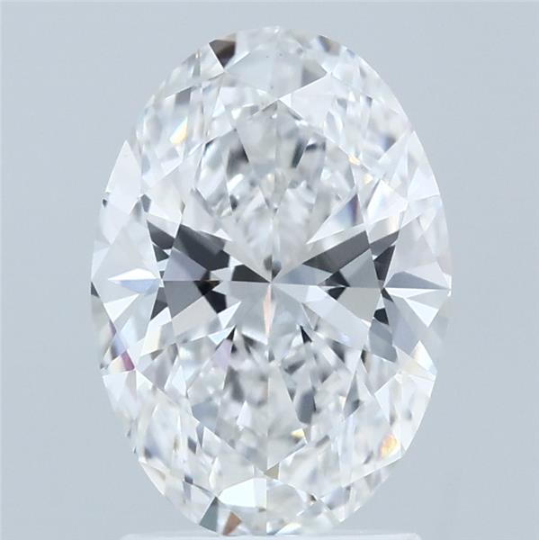 2.05 Carat Oval Lab Grown Diamond, Excellent Polish, E Color, VS1 Clarity