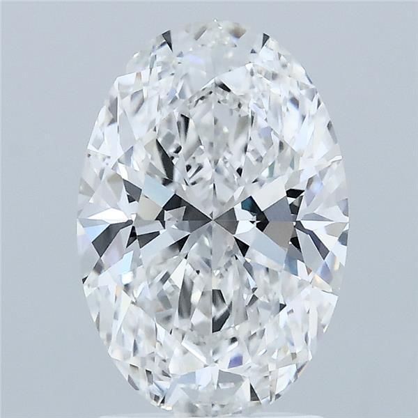 2.06 Carat Oval Lab Grown Diamond, Excellent Polish, E Color, VVS1 Clarity