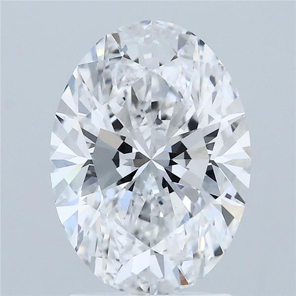 2.08 Carat Oval Lab Grown Diamond, Excellent Polish, D Color, VVS2 Clarity