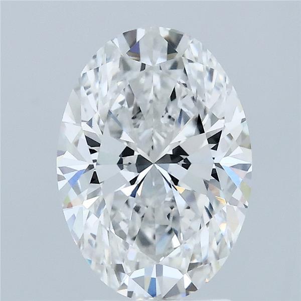 2.08 Carat Oval Lab Grown Diamond, Excellent Polish, E Color, VVS2 Clarity