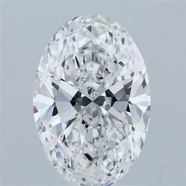 2.09 Carat Oval Lab Grown Diamond, Excellent Polish, D Color, VS1 Clarity