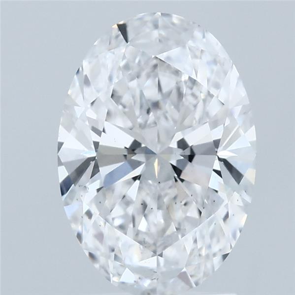 2.09 Carat Oval Lab Grown Diamond, Excellent Polish, D Color, VS2 Clarity
