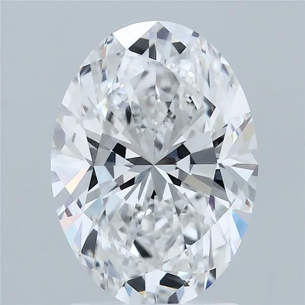 2.10 Carat Oval Lab Grown Diamond, Excellent Polish, D Color, VVS2 Clarity