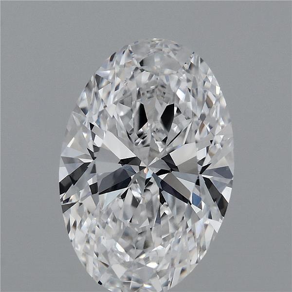 2.16 Carat Oval Lab Grown Diamond, Excellent Polish, D Color, VVS1 Clarity