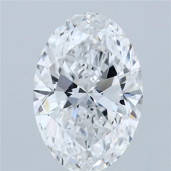 3.00 Carat Oval Lab Grown Diamond, Excellent Polish, D Color, VVS2 Clarity