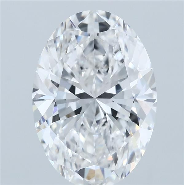 3.02 Carat Oval Lab Grown Diamond, Excellent Polish, E Color, VVS1 Clarity