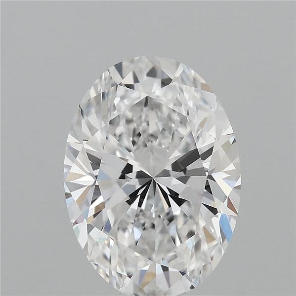 3.02 Carat Oval Lab Grown Diamond, Excellent Polish, E Color, VVS1 Clarity