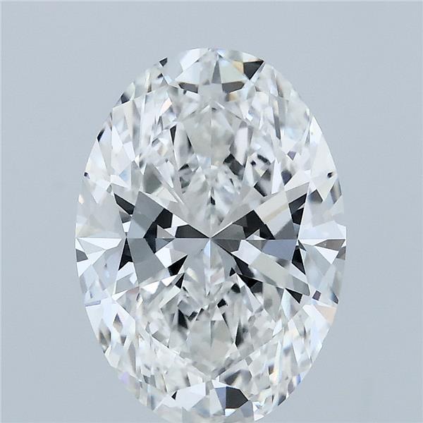 3.03 Carat Oval Lab Grown Diamond, Excellent Polish, F Color, VVS2 Clarity