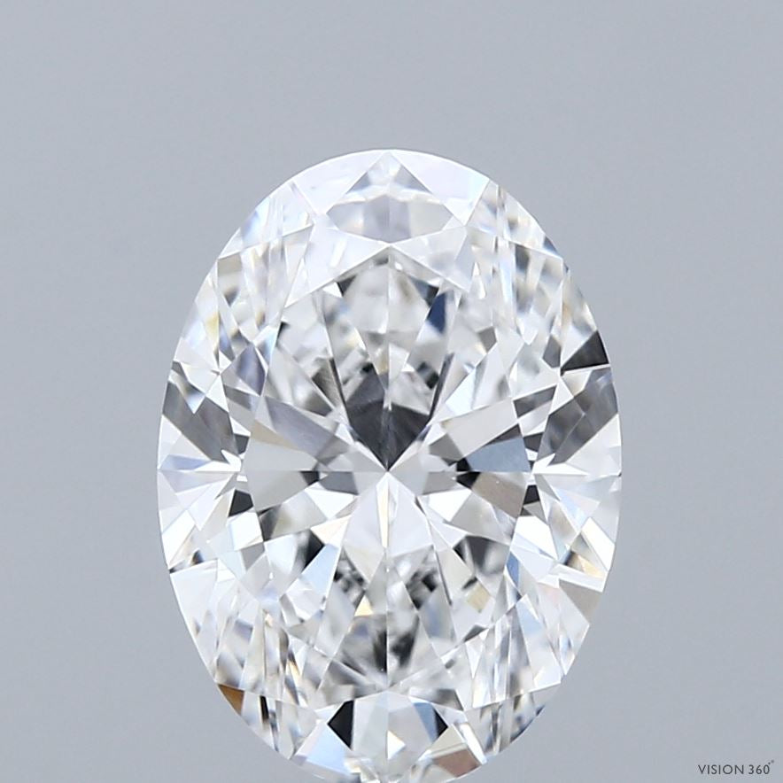 3.04 Carat Oval Lab Grown Diamond, Excellent Polish, E Color, VVS1 Clarity