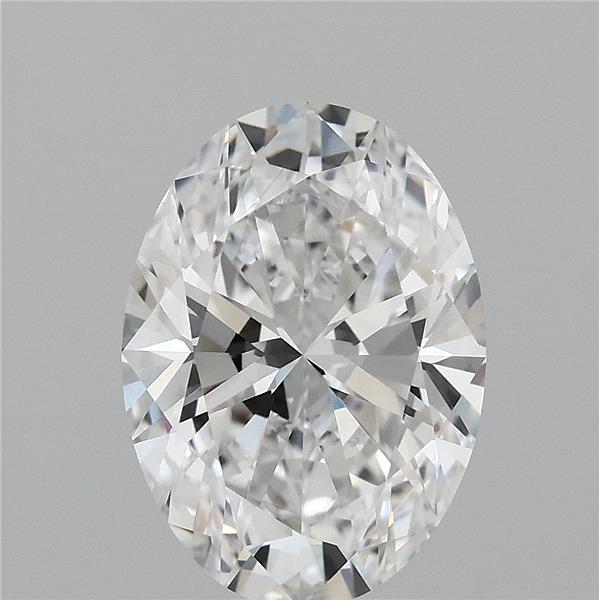 3.05 Carat Oval Lab Grown Diamond, Excellent Polish, E Color, VVS1 Clarity