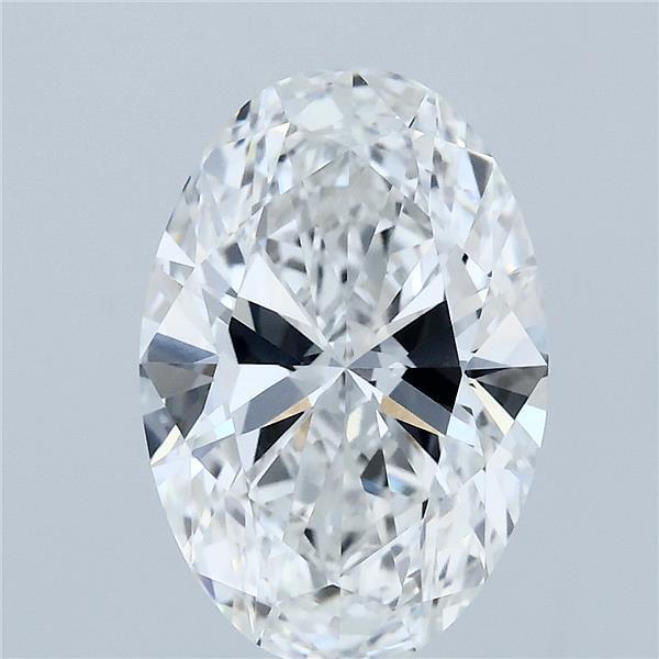 3.08 Carat Oval Lab Grown Diamond, Excellent Polish, E Color, VVS2 Clarity