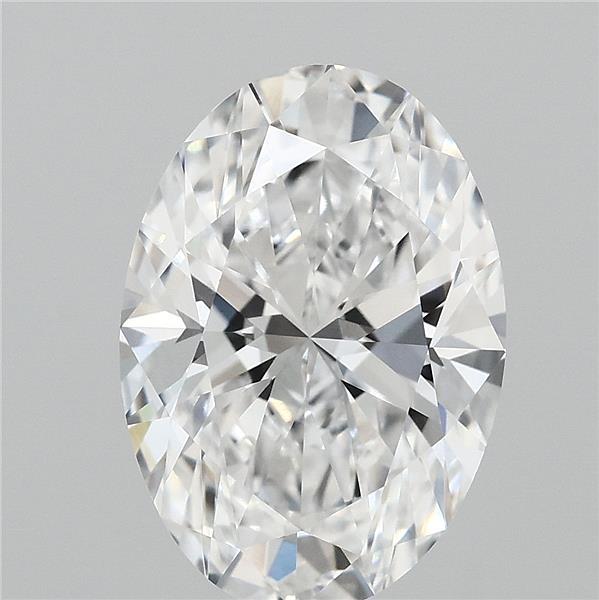 3.09 Carat Oval Lab Grown Diamond, Excellent Polish, D Color, VVS1 Clarity