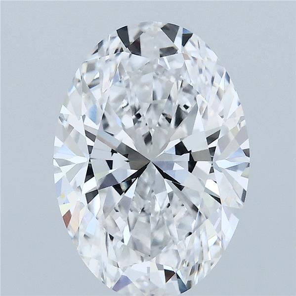 3.09 Carat Oval Lab Grown Diamond, Excellent Polish, D Color, VVS2 Clarity