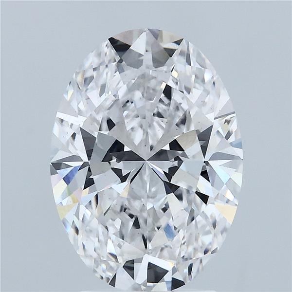 3.10 Carat Oval Lab Grown Diamond, Excellent Polish, D Color, VS2 Clarity