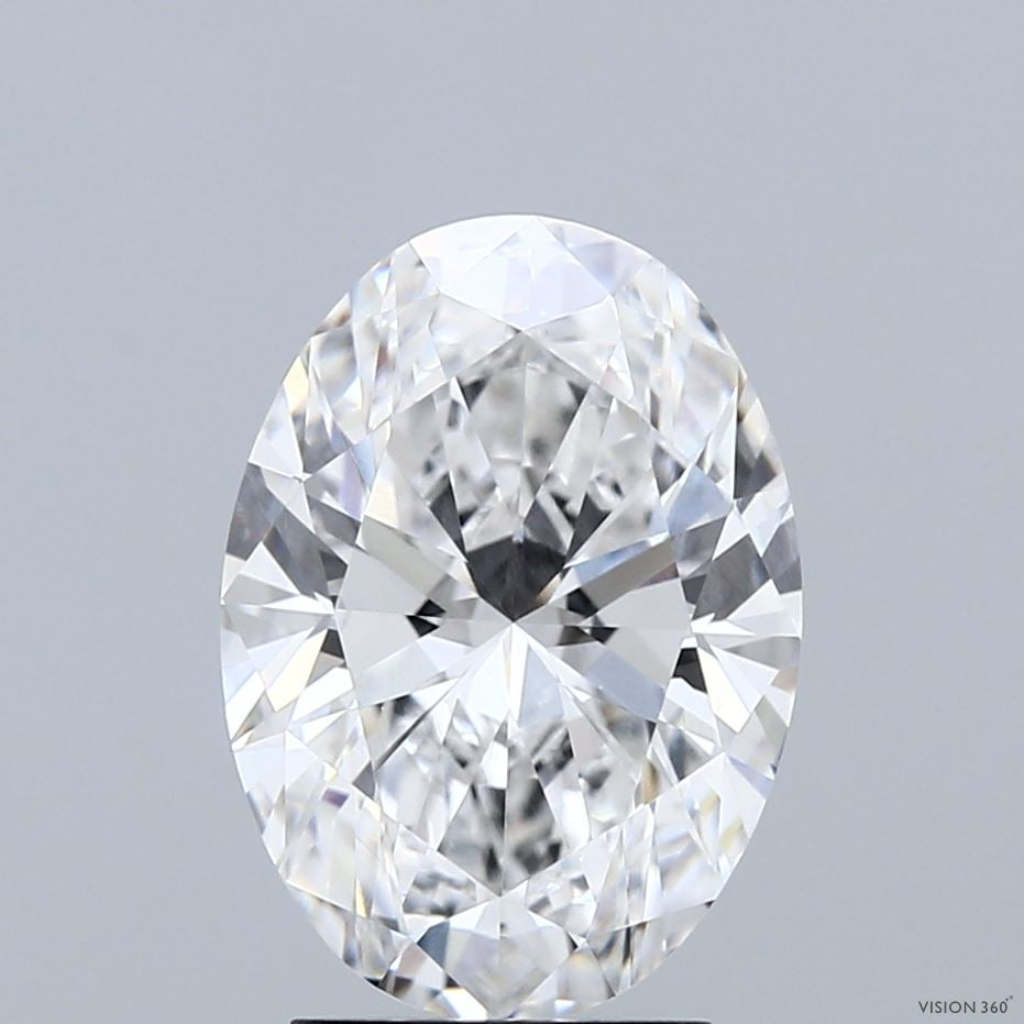 3.10 Carat Oval Lab Grown Diamond, Excellent Polish, D Color, VVS1 Clarity